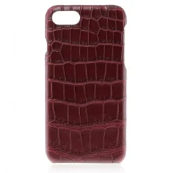 2 ME Style - Case Croco Bordeaux - iPhone 8 / 7 - Leather Cover - Avvenice^ Case