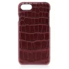 2 ME Style - Case Croco Bordeaux - iPhone 8 Plus / 7 Plus - Leather Cover - Avvenice^ Case