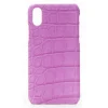 2 ME Style - Case Croco Fucsia - iPhone X / XS - Crocodile Leather Cover - Avvenice^ Case