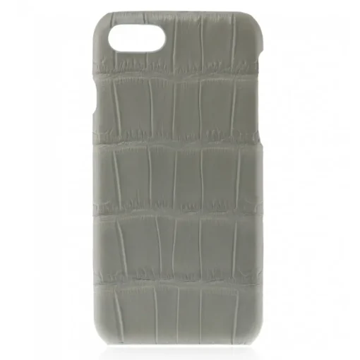 2 ME Style - Case Croco Gris Clair - iPhone 8 / 7 - Leather Cover - Avvenice^ Case