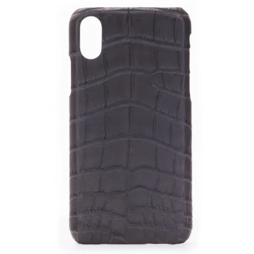 2 ME Style - Case Croco Marron - iPhone XR - Crocodile Leather Cover - Avvenice^ Case