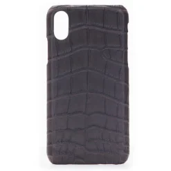 2 ME Style - Case Croco Marron - iPhone XS Max - Crocodile Leather Cover - Avvenice^ Case