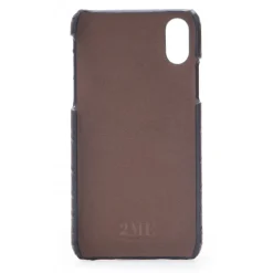 2 ME Style - Case Croco Marron - iPhone XS Max - Crocodile Leather Cover - Avvenice^ Case