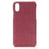 2 ME Style - Case Croco Rouge Vif - iPhone XS Max - Crocodile Leather Cover - Avvenice