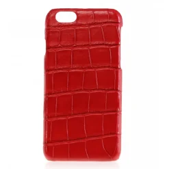 2 ME Style - Case Croco Rouge Vif - iPhone 8 Plus / 7 Plus - Leather Cover - Avvenice