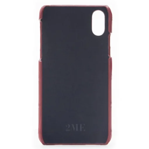 2 ME Style - Case Croco Rouge Vif - iPhone XS Max - Crocodile Leather Cover - Avvenice
