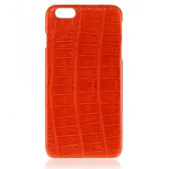 2 ME Style - Case Croco Tangerine - iPhone 8 Plus / 7 Plus - Leather Cover - Avvenice^ Case
