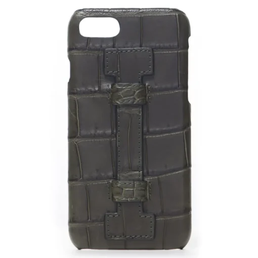 2 ME Style - Case Fingers Croco Green / Green - iPhone 8 Plus / 7 Plus - Crocodile Leather Cover - Avvenice^ Case