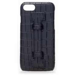 2 ME Style - Case Fingers Croco Black / Black - iPhone 8 / 7 - Crocodile Leather Cover - Avvenice^ Case