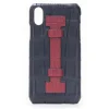 2 ME Style - Case Fingers Croco Black / Red - iPhone XR - Crocodile Leather Cover - Avvenice^ Case