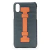 2 ME Style - Case Fingers Croco Green / Orange - iPhone XR - Crocodile Leather Cover - Avvenice