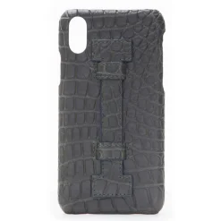 2 ME Style - Case Fingers Croco Green / Green - iPhone XR - Crocodile Leather Cover - Avvenice