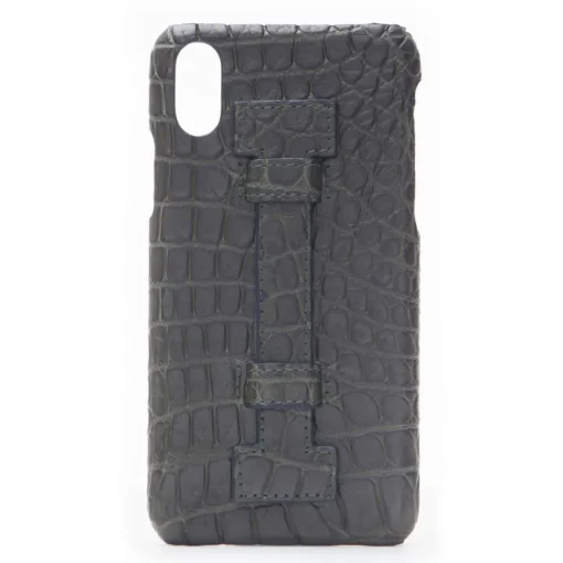 2 ME Style - Case Fingers Croco Green / Green - iPhone XR - Crocodile Leather Cover - Avvenice