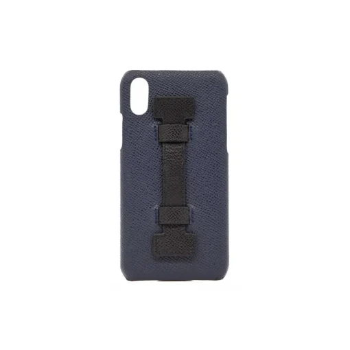 2 ME Style - Case Fingers Leather Blue / Black - iPhone XR - Leather Cover - Avvenice