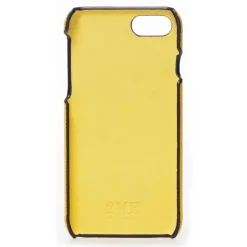 2 ME Style - Case Fingers Leather Yellow / Croco Orange - iPhone 8 Plus / 7 Plus - Crocodile Leather Cover - Avvenice
