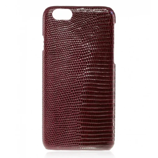 2 ME Style - Case Lizard Bordeaux Lisse Glossy - iPhone 8 Plus / 7 Plus - Leather Cover - Avvenice^ Case