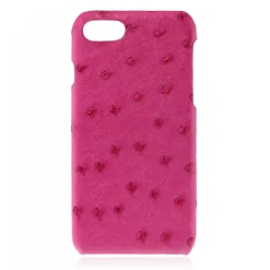 2 ME Style - Case Ostrich Cyclamen - iPhone 8 / 7 - Leather Cover - Avvenice^ Case