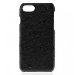 2 ME Style - Case Ostrich Noir - iPhone 8 Plus / 7 Plus - Leather Cover - Avvenice^ Case