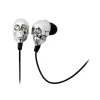 2 ME Style - Earphones In-Ear Silver Skull & Swarovski Crystals - Avvenice^ Audio