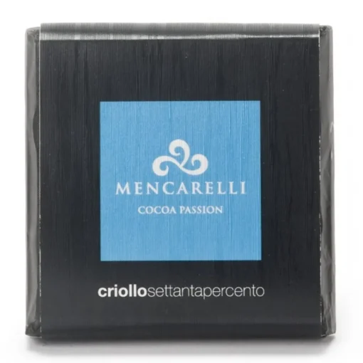 Mencarelli Cocoa Passion - Dark Chocolate Bar Criollo - Chocolate Bar 50 g - Avvenice^ Sweets
