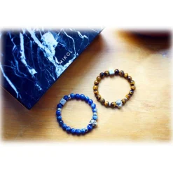 Mikol Marmi - Agate Gemstone Marble Beaded Bracialet - Real Marble - Collection - Avvenice^ Other Accessories