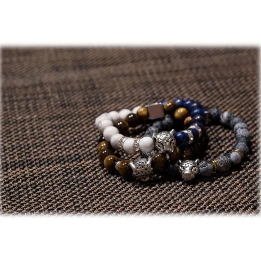 Mikol Marmi - Agate Gemstone Marble Beaded Bracialet - Real Marble - Collection - Avvenice^ Other Accessories
