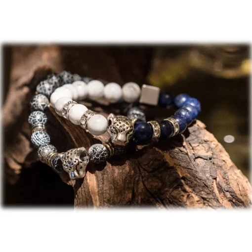Mikol Marmi - Agate Gemstone Marble Beaded Bracialet - Real Marble - Collection - Avvenice^ Other Accessories