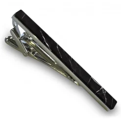 Mikol Marmi - Black Marquina Gemstone Marble Tie Bar - Real Marble - Collection - Avvenice^ Ties & Bow Ties