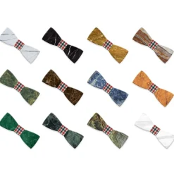 Mikol Marmi - Black Marquina Gemstone Marble Bow Tie - Papillon - Real Marble - Collection - Avvenice^ Ties & Bow Ties