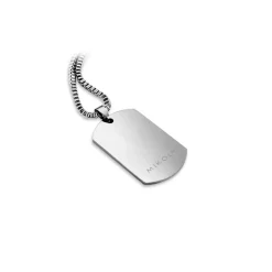 Mikol Marmi - Black Marquina Gemstone Marble Dog Tag - Real Marble - Collection - Avvenice^ Other Accessories