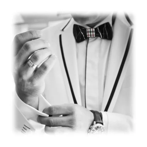 Mikol Marmi - Black Marquina Gemstone Marble Bow Tie - Papillon - Real Marble - Collection - Avvenice^ Ties & Bow Ties