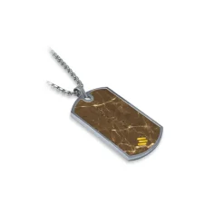 Mikol Marmi - Emperador Gemstone Marble Dog Tag - Real Marble - Collection - Avvenice^ Other Accessories