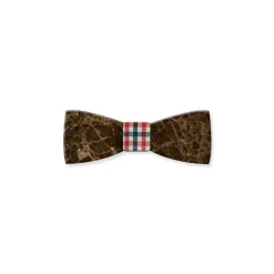 Mikol Marmi - Emperador Gemstone Marble Bow Tie - Papillon - Real Marble - Collection - Avvenice^ Ties & Bow Ties