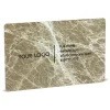 Mikol Marmi - Light Emperador Marble Business Cards - Real Marble - Desk Supplies - Collection - Avvenice