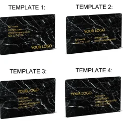 Mikol Marmi - Light Emperador Marble Business Cards - Real Marble - Desk Supplies - Collection - Avvenice