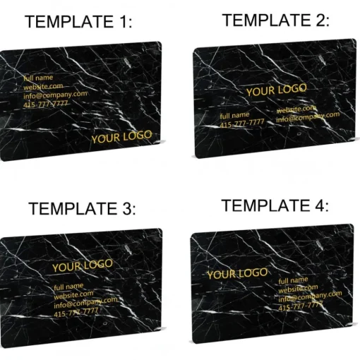 Mikol Marmi - Light Emperador Marble Business Cards - Real Marble - Desk Supplies - Collection - Avvenice