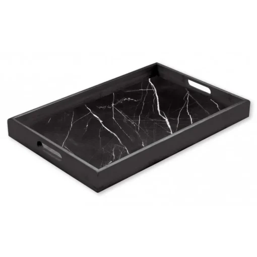 Mikol Marmi - Marquina Black Marble Trays - Large - Real Marble - Living - Collection - Avvenice^ Home Accessories