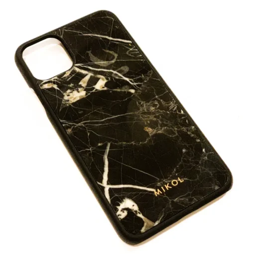 Mikol Marmi - Marquina Black Marble iPhone Case - iPhone 11 Pro - Real Marble - iPhone Cover - Apple - Exclusive Collection - Avvenice^ Case