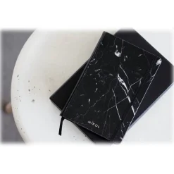 Mikol Marmi - Marquina Black Marble Notebook - Real Marble - Desk Supplies - Collection - Avvenice