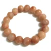 Mikol Marmi - Peach Moonstone Gemstone Marble Beaded Bracialet - Real Marble - Collection - Avvenice