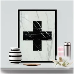 Mikol Marmi - Real Marble Cross Art Piece - Regular - Real Marble - Collection - Avvenice^ Installations