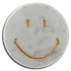 Mikol Marmi - White Carrara Marble Smile Sticker - Real Marble - Desk Supplies - Collection - Avvenice^ Desk Supplies