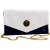 Miriam Tirinzoni - Blue and White Calf Leather Bag - Bags - Luxury Exclusive Collection - Avvenice^ Bags