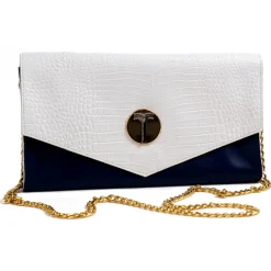 Miriam Tirinzoni - Blue and White Calf Leather Bag - Bags - Luxury Exclusive Collection - Avvenice^ Bags