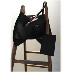 Miriam Tirinzoni - Large Black Bag - Bags - Luxury Exclusive Collection - Avvenice^ Bags