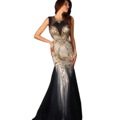 Miriam Tirinzoni - Long Tailored Dress - Blue - Dresses - Luxury Exclusive Collection - Avvenice^ Dresses
