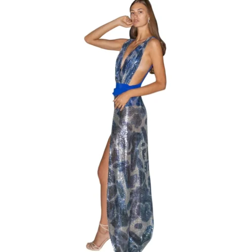Miriam Tirinzoni - Luxury Swimsuit with a Large Sequined Pareo - Swimsuit - Luxury Exclusive Collection - Avvenice^ Swimwear
