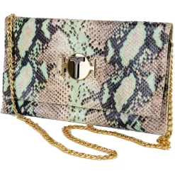 Miriam Tirinzoni - Python Print Calf Leather Bag - Grey Green - Bag - Luxury Exclusive Collection - Avvenice^ Bags