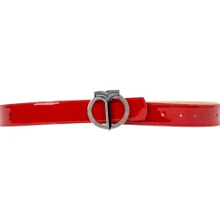 Miriam Tirinzoni - Red Patent Leather Belt - Belt - Luxury Exclusive Collection - Avvenice^ Belts