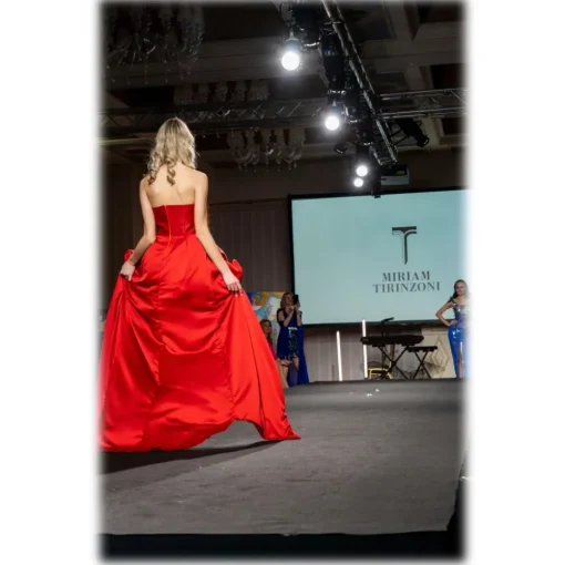 Miriam Tirinzoni - Sweet Life Dress - Red Grey Black - Dresses - Luxury Exclusive Collection - Avvenice